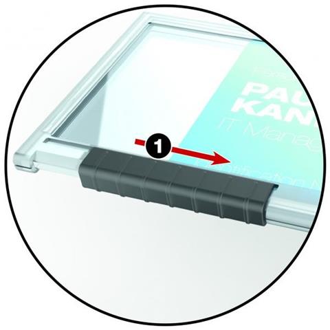 10 portabadge pushbox mono per 1 tessera 54x87mm - Foto 1