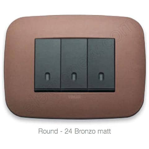 Placca Arke Round 3 Moduli Bronzo Matt 19683.24 - Foto 1