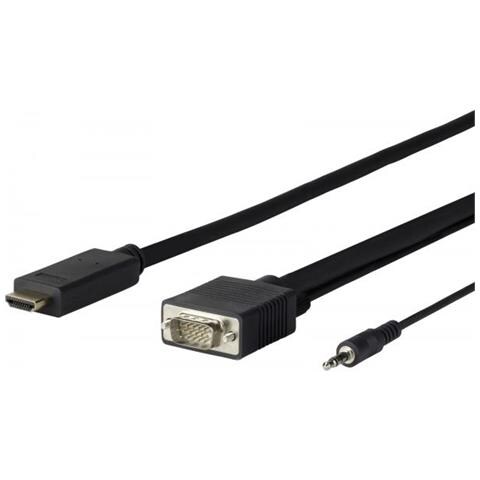 Vivolink Prohdmivga1 Cavo E Adattatore Video 1 M Hdmi Tipo A [standard] Vga [d-sub] Nero (pro Hdmi To Vga + Audio - . - - Foto 1