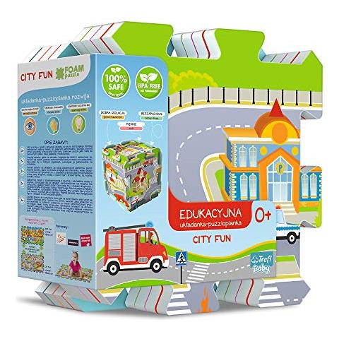 154.167,8 cm Educativo 5 in1 city Fun Foam Puzzle - Foto 1