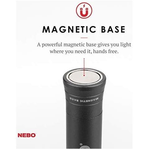 Nb6737 Big Larry 2 - Cob 500 Lumen Worklight Torcia Con Rosso Di Emergenza Signal Mode Nero - Foto 4