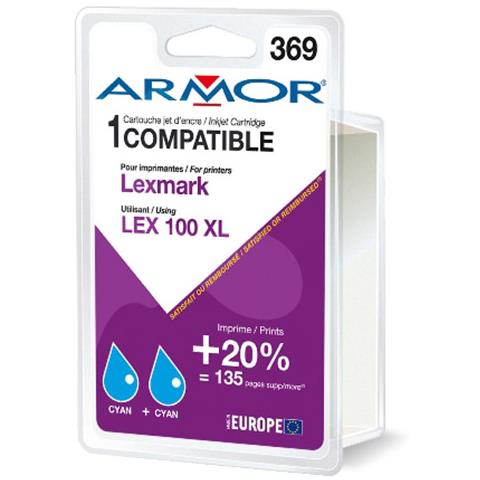 K10188R1, Ciano, Lexmark, 014N1069E, - LEXMARK Genesis S 815 - LEXMARK Genesis S 816 - LEXMARK Impact S 302 - LEXMARK Impact S 305, Ad inchiostro, Scatola - Foto 1