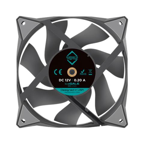 Icegale Case Per Computer Ventilatore 12 Cm Grigio 1 Pz - Foto 2