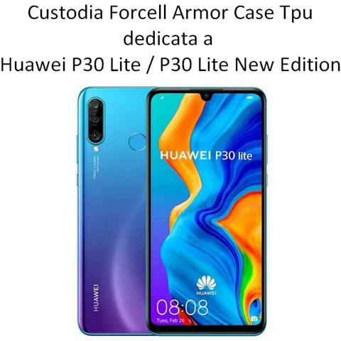Forcell Custodia Armor Case Tpu Cover Per Huawei P30 Lite Black - Foto 2