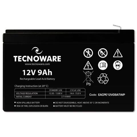 EACPE12V09ATWP Batteria UPS Acido Piombo (VRLA) 12 V 9 Ah - Foto 2