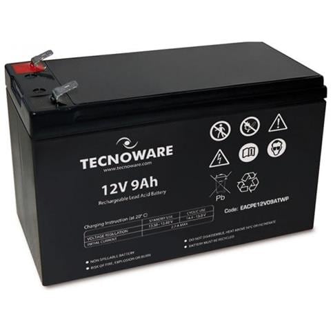 EACPE12V09ATWP Batteria UPS Acido Piombo (VRLA) 12 V 9 Ah - Foto 1