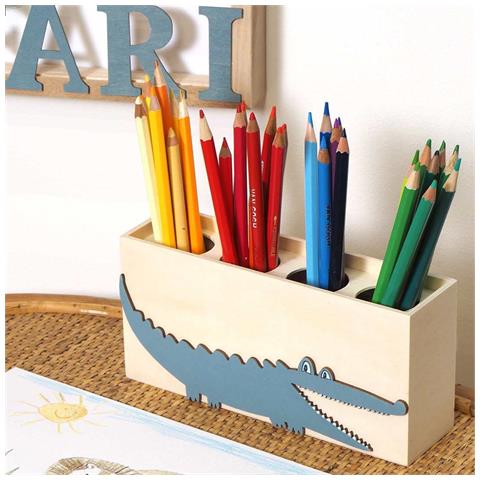 3 Decorazioni In Legno Per La Cameretta Dei Bambini - Animali - Foto 2