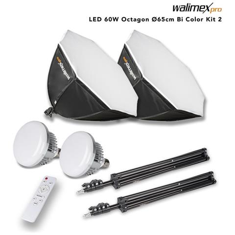 Walimex Pro Led - 60 W - 2 Glhbirne (n) - Led - 50000 H - Kaltweie - Warmwei - 6200 Lm (23108) - Foto 1