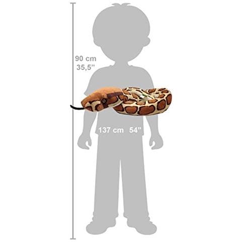 Snake Peluche, Animale Farcito, Peluche, Regali Per Bambini, Pitone Birmano 54 - Foto 3