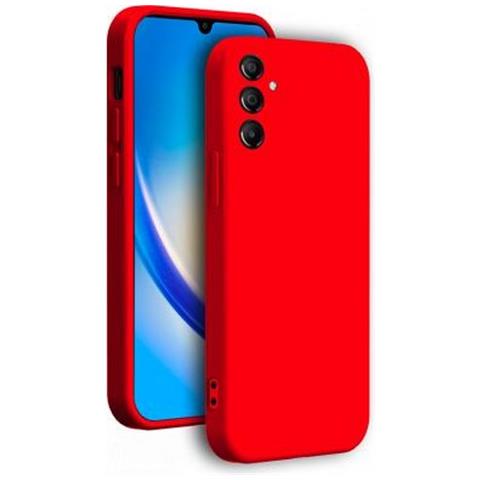 Cover Silicone Per Samsung A34 5g Con Cordino Da Polso Abbinato, Rosso - Foto 1