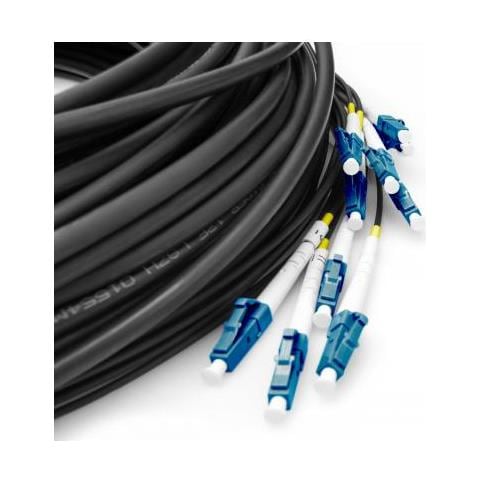 Cavo Breakout Universale In Fibra Ottica Dotato Di Terminali, Multimode Os2, 12 Fibre, Lc /upc - Lc /upc - Foto 2