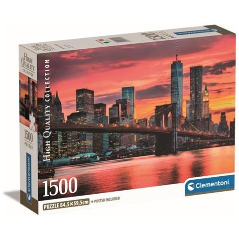 Puzzle Clementoni East River At Dusk 1500 Pezzi - Foto 1
