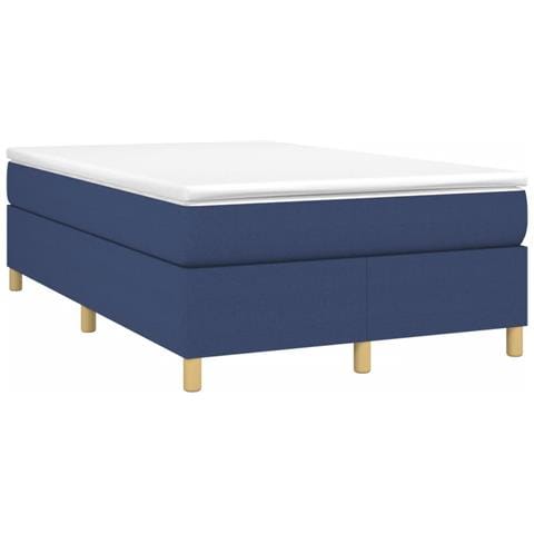 Giroletto a Molle con Materasso Blu 120x190 cm in Tessuto - Foto 1