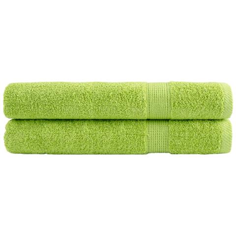 Asciugamani Premium SOLUND 2 pz Verdi 100x200 cm 600 g /m² - Foto 1