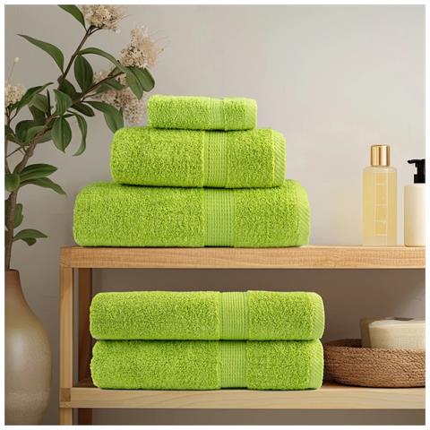 Asciugamani Premium SOLUND 2 pz Verdi 100x200 cm 600 g /m² - Foto 3