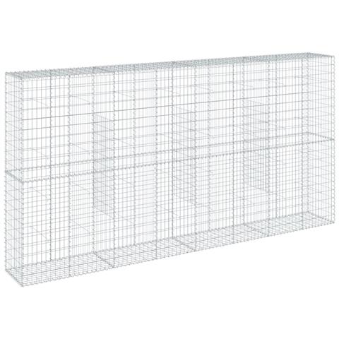 Cesto Gabbione Con Copertura 400x50x200 Cm In Ferro Zincato - Foto 2