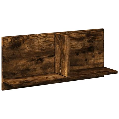Mobile A Parete 70x16,5x30 Cm Rovere Fumo In Legno Multistrato - Foto 2