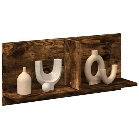 Mobile A Parete 70x16,5x30 Cm Rovere Fumo In Legno Multistrato - Foto 1