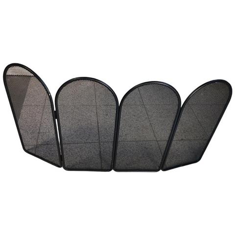 Parascintille Pieghevole A 4 Ante In Ferro Battuto Per Camini E Caminetti - Foto 4