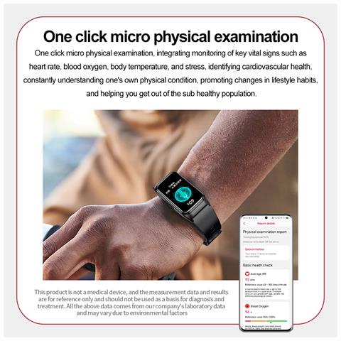Braccialetto Intelligente Tk75: Il Tuo Compagno Di Fitness Definitivo Black - Foto 7