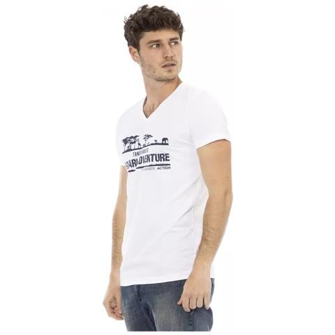 Maglietta In Cotone Bianco - Xl - Foto 2