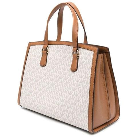 Medium Satchel Vanilla Acrn Borsa Shopper Sintetico Borse Donna Beige Eu One Size, 30f2g7cs2b-149 - Foto 2