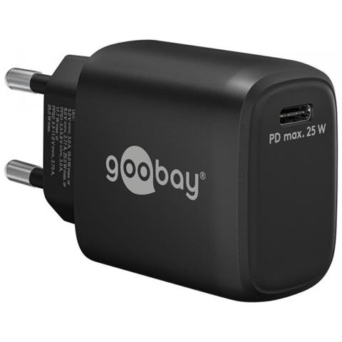 Goobay 65367 Caricabatterie Per Dispositivi Mobili Computer Portatile, Smartphone, Tablet Nero Ac Interno - Foto 1