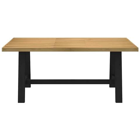 Tavolo Pranzo Noain Gambe A Forma A 180x90x75 Cm Legno Massello - Foto 3