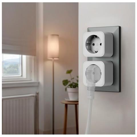 00176657 Presa Intelligente 3680 W Casa Nero, Bianco - Foto 1