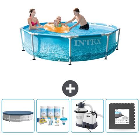 Piscina Fuori Terra - In Giro - 305x305x76 Cm - Blu - Include Accessori Coordinati Cb61 - Foto 1