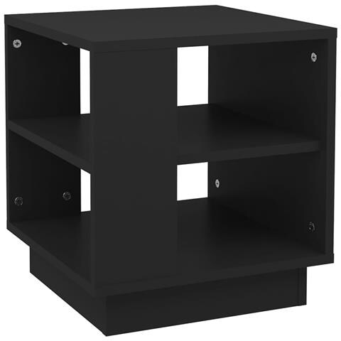 Lusso Casadino - Tavolino Da Salotto Nero 40x40x43 Cm In Legno Multistrato - Foto 1
