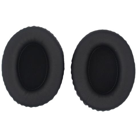 Cuscinetti Auricolari Ovali Universali 95x80mm In Pelle Proteica - Neri (2 Pz) - Foto 2