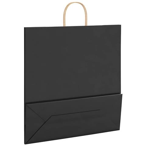 Sacchetti di Carta 250 pz con Manici Neri 45x17x48 cm - Foto 9
