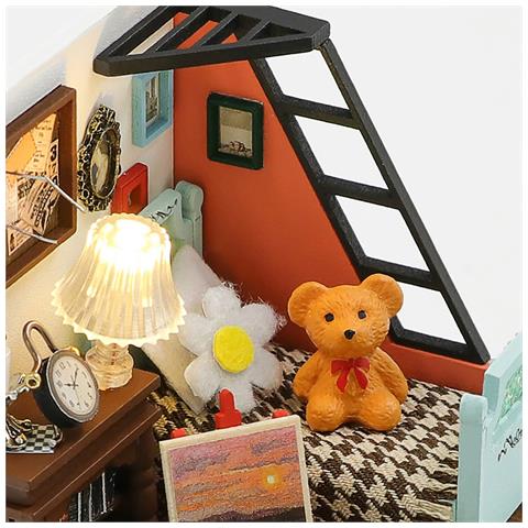 Mini Cameretta Per Bambini Fai Da Te Con Luce Led E Accessori - Foto 2