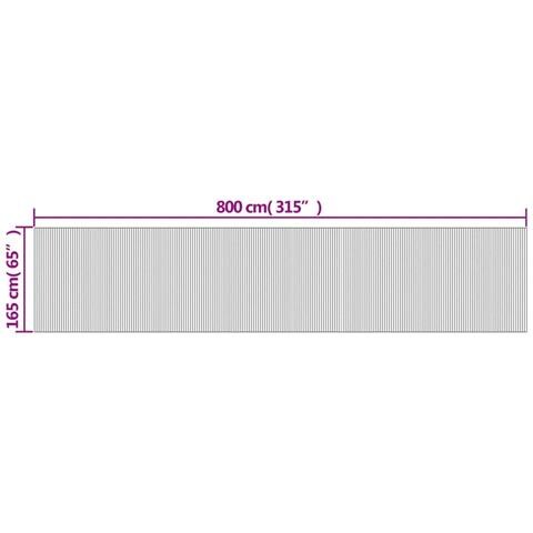 Divisorio Ambienti Nero 165x800 cm in Bambù - Foto 9