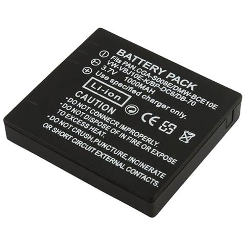 Batteria Agli Ioni Di Litio 1000mah Per Panasonic Lumix Dmc Fotocamera 3,7v - Foto 1