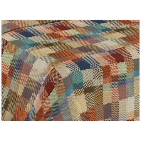 Trapunta Piumone Invernale Imbottita 300gr Microfibra Diadema Quadri 2 Piazze D22 Multicolor - Foto 2