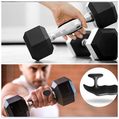 Impugnature In Silicone Per Sollevamento Pesi - Cuscinetti Per La Protezione Del Palmo - Foto 2