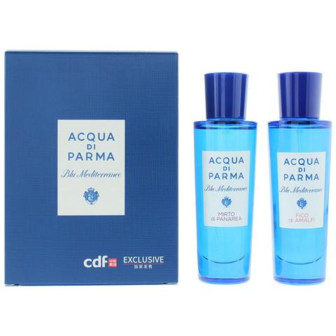 Set Acqua Di Parma: Blu Mediterraneo - Fico Di Amalfi, Eau De Toilette, Unisex, 30 Ml + Blue Mediterraneo - Mirto Di Panarea, Eau De Toilette, Unisex, 30 Ml - Foto 1