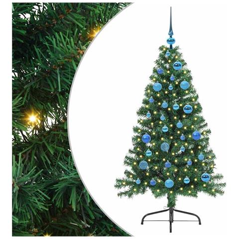 Albero di Natale artificiale con luci integrate Verde 150 cm - Foto 1