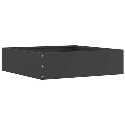 Bordura per Prato Nero 50 x 50 x 13 cm Acciaio - Foto 1