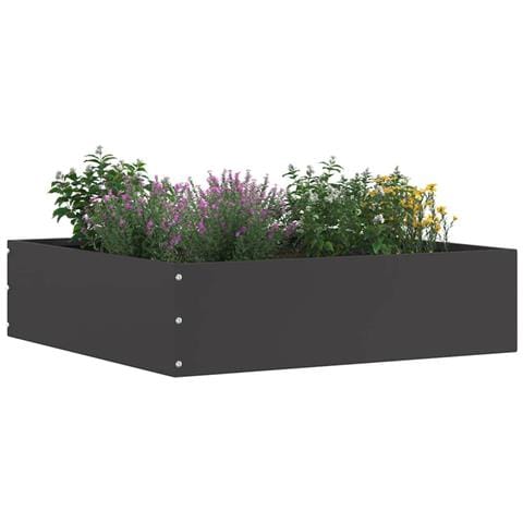 Bordura per Prato Nero 50 x 50 x 13 cm Acciaio - Foto 2