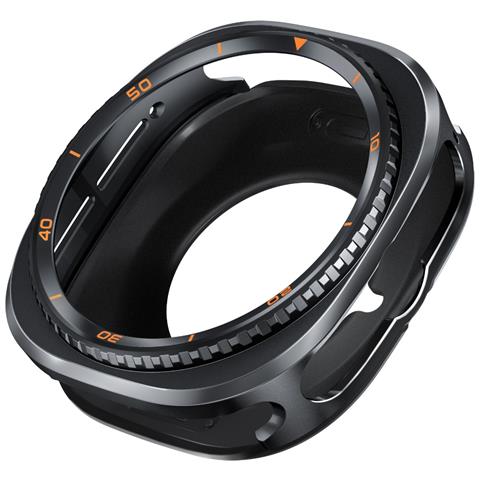 Custodia Protettiva In Metallo 47mm Compatibile Con Samsung Galaxy Watch Ultra 7/8c - Trasforma Il Tuo Orologio Black Orange - Foto 1