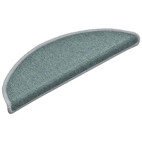 Tappetini per scale 30 pz 56x17x3 cm Blu mare Semicircolari - Foto 2