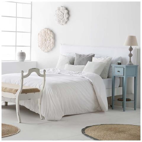 Pannello Decorativo In Legno Intagliato Bianco 41x8x41h - Foto 2