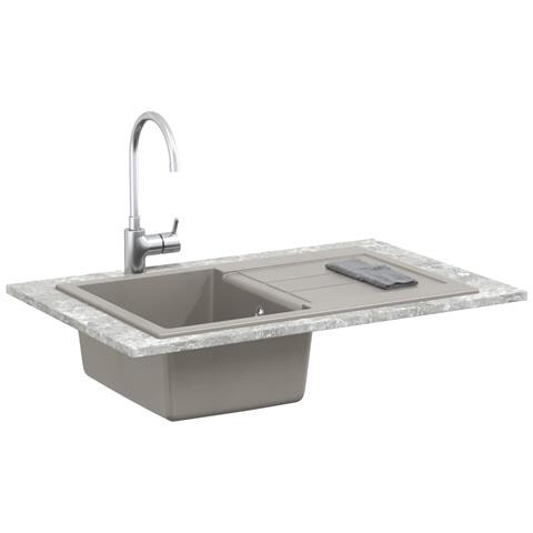 Lavello Grigio 780 x 500 mm 80% Quarzo e 20% Resina - Foto 2