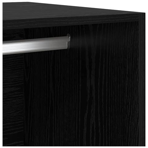 Guardaroba Rovere Nero 50 x 30 x 200 cm Legno multistrato - Foto 9