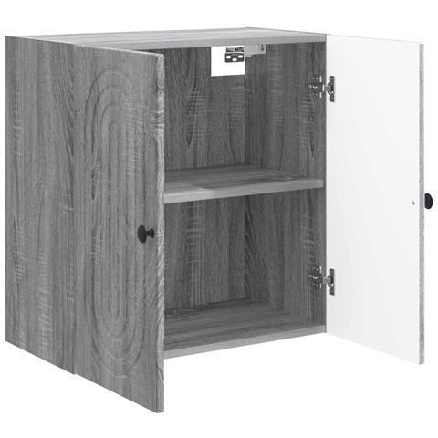 Mobiletto a muro Sonoma grigio 59 x 31 x 60 cm - Foto 2