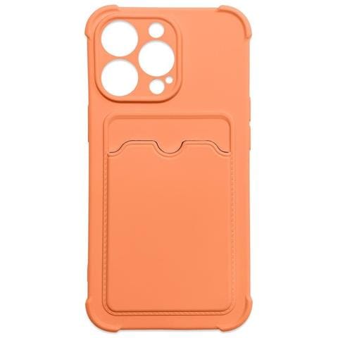 Custodia Armor Per Iphone 13 Pro, Custodia Per Portafoglio Di Carte, Borsa D'aria In Silicone, Custodia Protettiva, Arancione - Foto 1