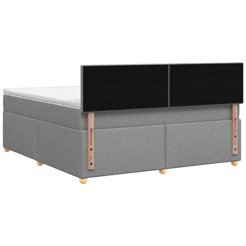 Letto box spring con materasso Grigio Chiaro 140 x 200 cm - Foto 9